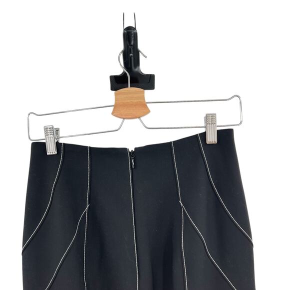 Cinq a Sept Ali Skirt Midi Length Seamed Black White Size‎ 2 - Picture 7 of 14